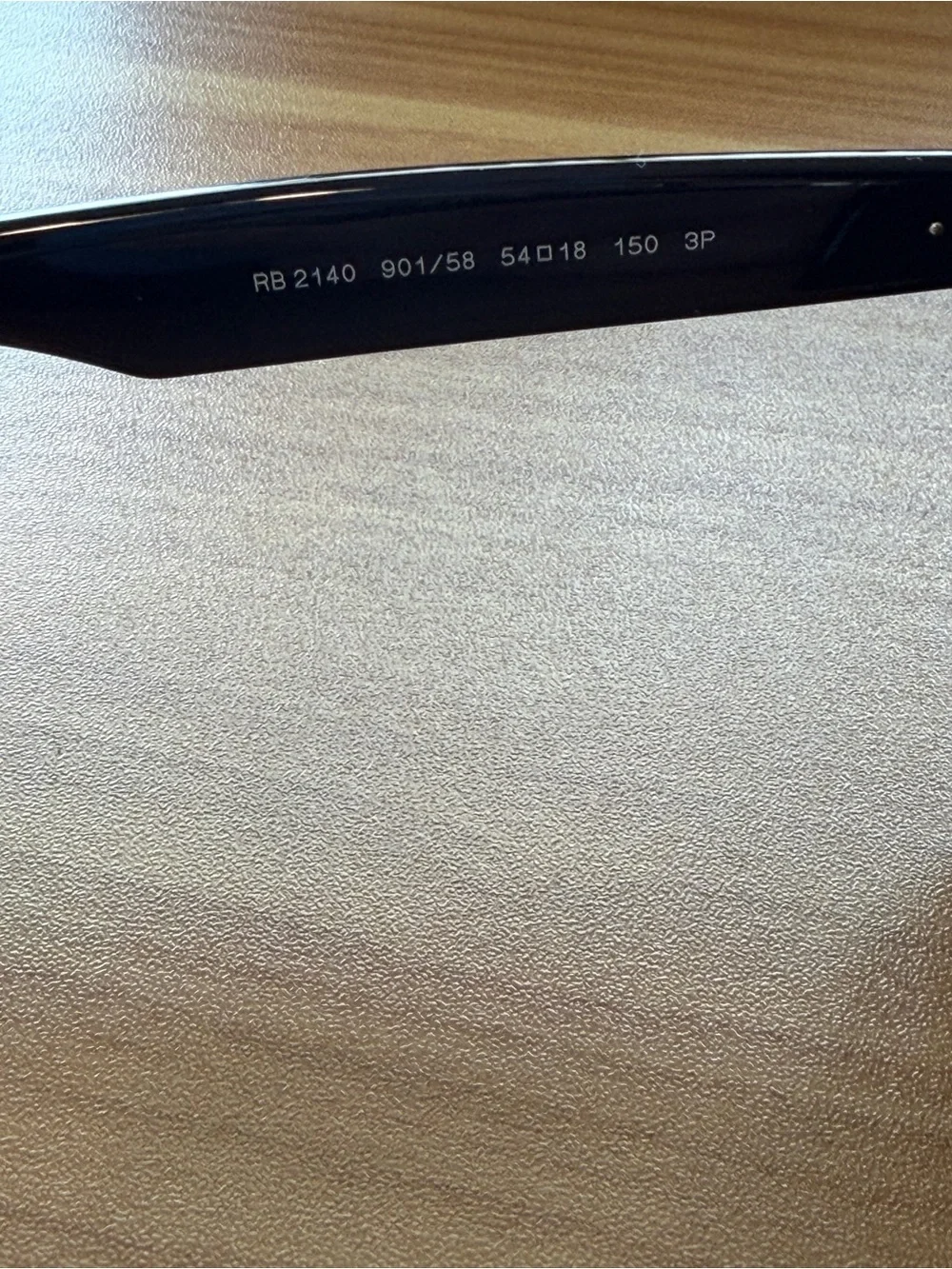 Ray-Ban Black Frame Green Lens Sunglasses with Brown Case